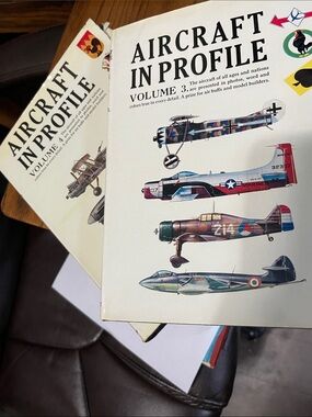 Aircraft in Profile Volume 3 & Volume 4 Hardcover Books - White Sleeve Covers